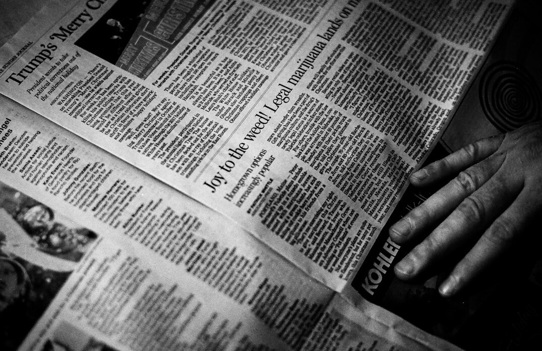 journalist checking facts